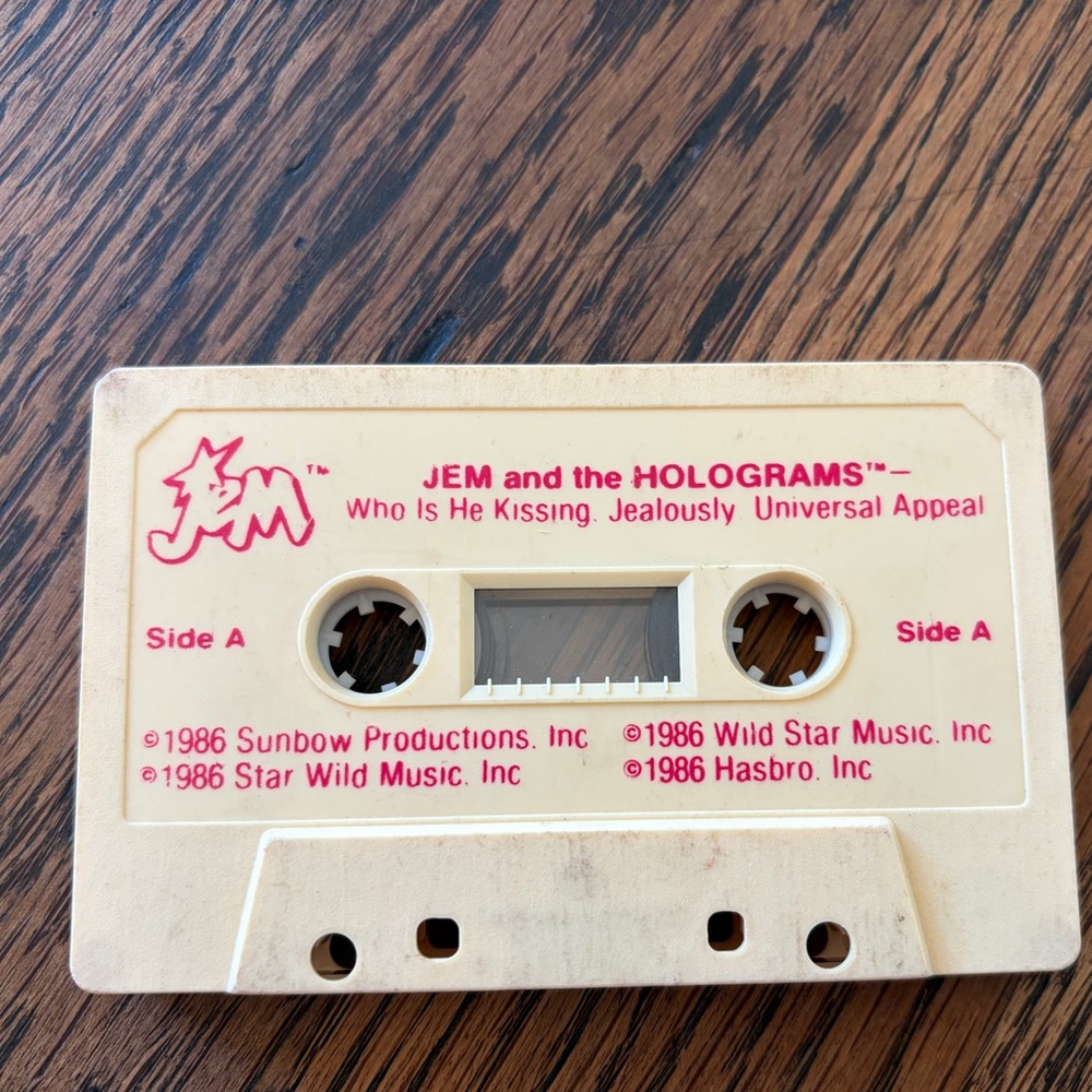 Vintage Jem & the Holograms 1986 Cassette Tape🩷🎸